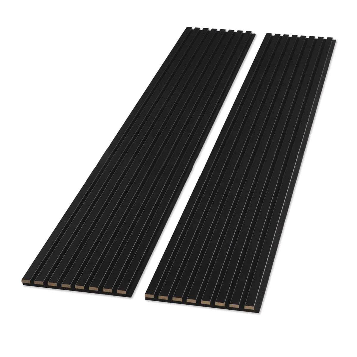 Black Color Matte Acoustic Slat Wall Panels – ModernSpaceLiving