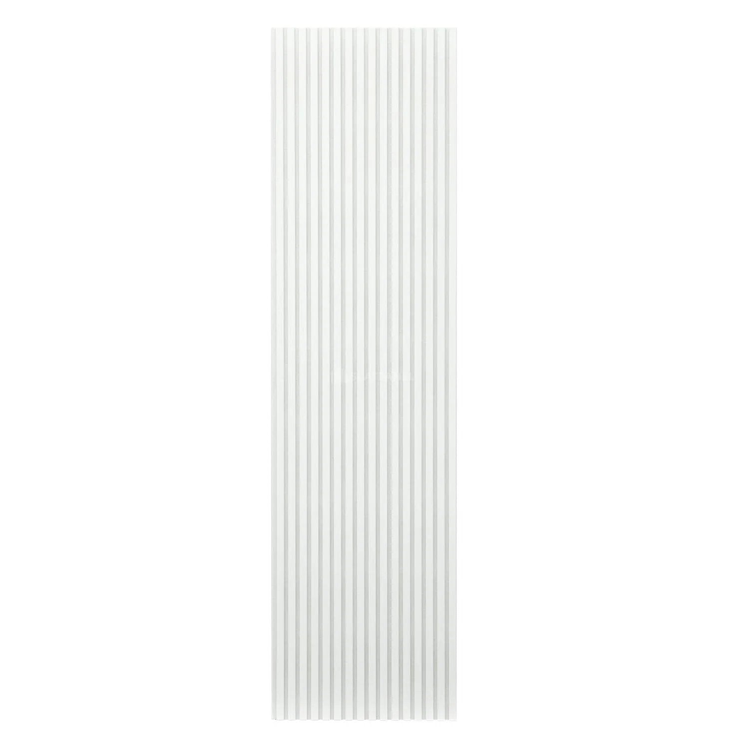 Snow White Color Matte Acoustic Slat Wall Panels – ModernSpaceLiving