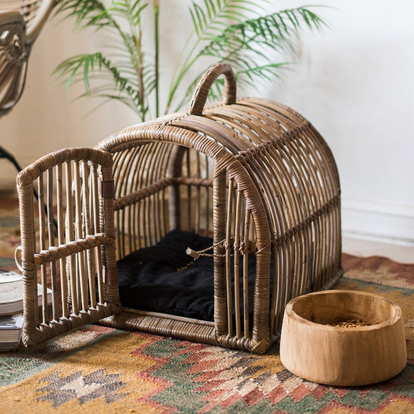 Rattan best sale pet bed